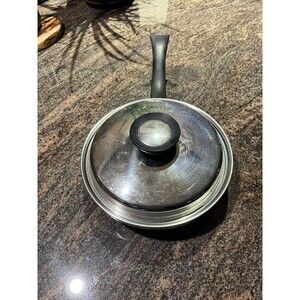 HOMEMAKERS GUILD Skillet 8" + Lid 5-Ply Multi-core Stainless USA Steel VINTAGE